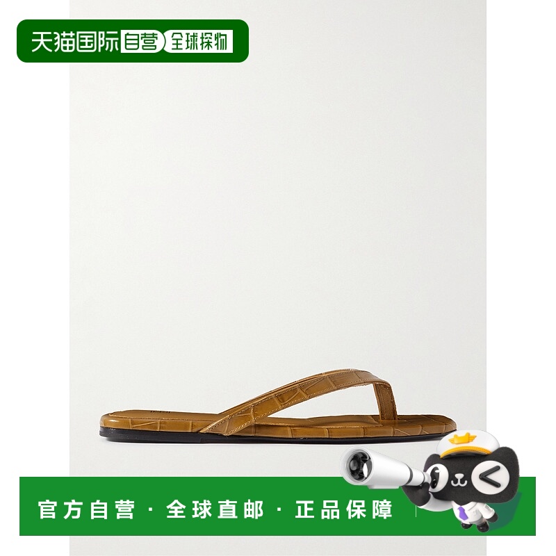 香港直邮TOTÊME 女士 拖鞋 243WAS4557LE0076EMBOSSEDCROCOLWG