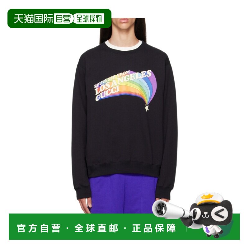 自营Gucci 徽标印花套头卫衣 626990XJEIN