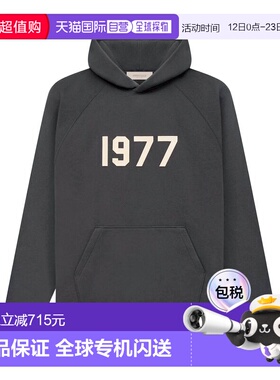 1h可退 香港直邮essentials fear of god 男士 1977 印花連帽衛衣