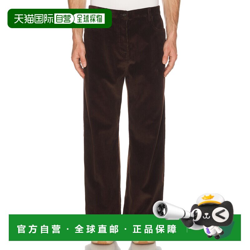 香港直邮Miu Miu 缪缪 男士 Velluto A Coste Pelle 裤子 MP1950