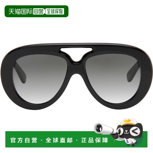 香港直邮LOEWE 罗意威 男士 黑色 Curvy 太阳镜 LW40144UM5501BGR