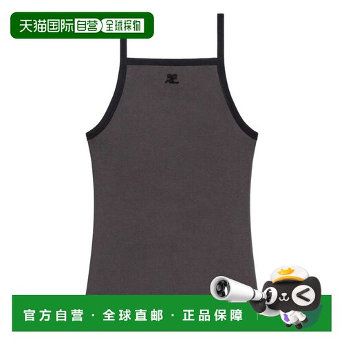 1h可退 香港直邮COURREGES 女士背心吊带 126JDE149JS0203B214 SS