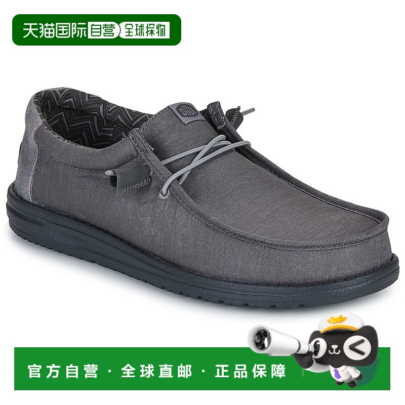 欧洲直邮HEY DUDE  男鞋 秋冬2025 德比鞋 WALLY STRETCH CANVAS