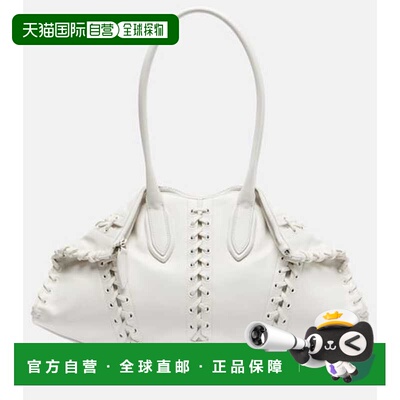 香港直邮mcqueen 亚历山大 麦昆 女士 Manta 中号皮革肩包手提包