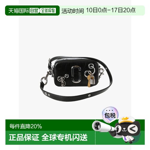MARC JACOBS马克雅可布吊环皮革单肩包2S6HCR003H01-001