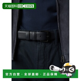 小牛皮海军蓝皮带腰带情人节礼物 男士 自营欧洲直邮Loro Piana
