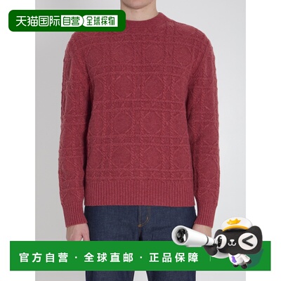 香港直邮dior 迪奥 桀傲 男士 DIOR 标志藤格纹毛衣 513M627A0021