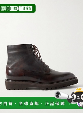 1h可退 John Lobb 男士 Alder 打蜡皮靴子 4A9X9JL2Y男靴工装靴