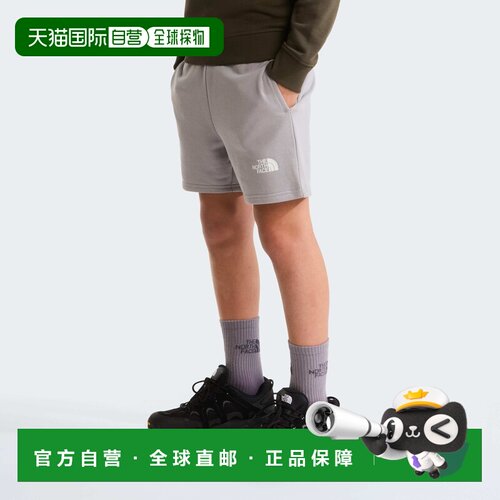 欧洲直邮The North Face北面 Simple Dome男孩中灰色棉质轻量短裤