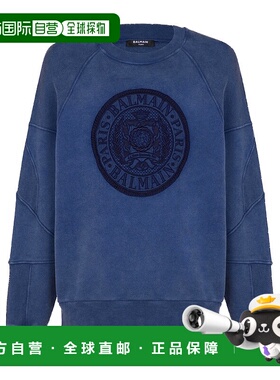 香港直邮Balmain 圆领长袖卫衣 EH1JS007BC89