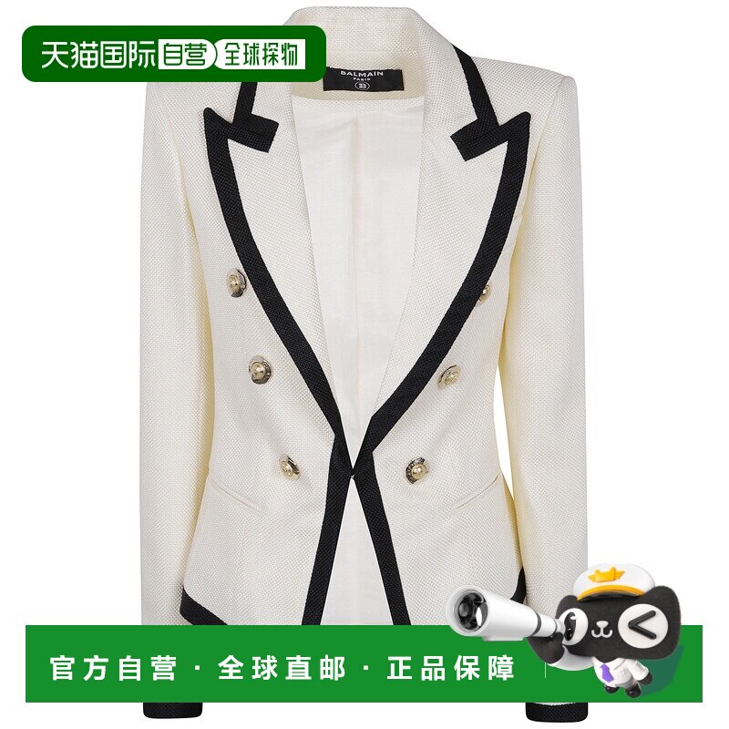 1h可退 香港直邮BALMAIN 女士西服 FF1SE165VI29GWO AW2025 白色