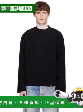 1h可退 香港直邮Represent 男士 黑色长袖 T 恤 MLM41209
