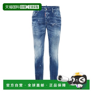 香港直邮Dsquared2 S74LB1642S30342 仿旧牛仔长裤