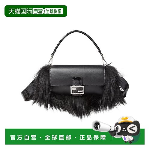 香港直邮Fendi Baguette 中号手提包 8BR600AYB9斜挎包单肩包