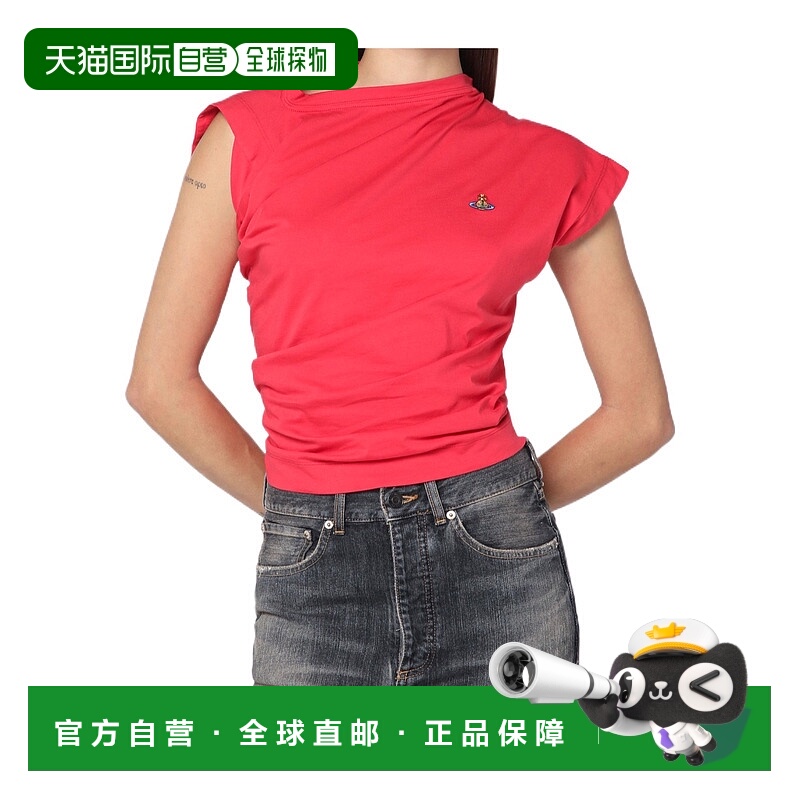 香港直邮Vivienne Westwood 不对称 T 恤 1504000AJ001M