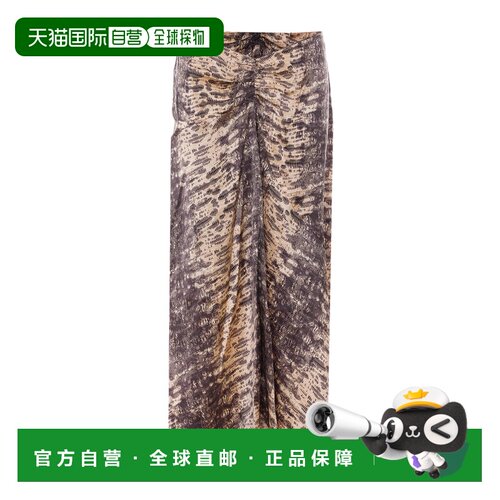 Isabel Marant 印花丝绉中长裙 JU0575FAD4J12I 【付后1h可退】