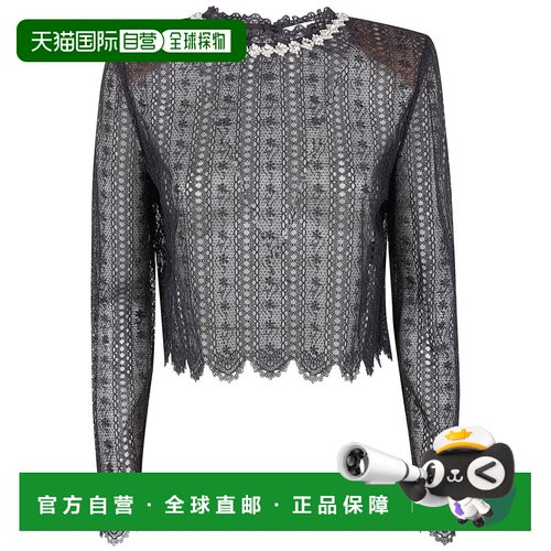 香港直邮SELF-PORTRAIT 女士T恤 RS26172TBLACK S【付后1h可退】