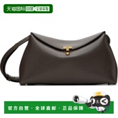 香港直邮toteme 手拿包 女士 1h可退 Leather 棕色 Lock 244WAL