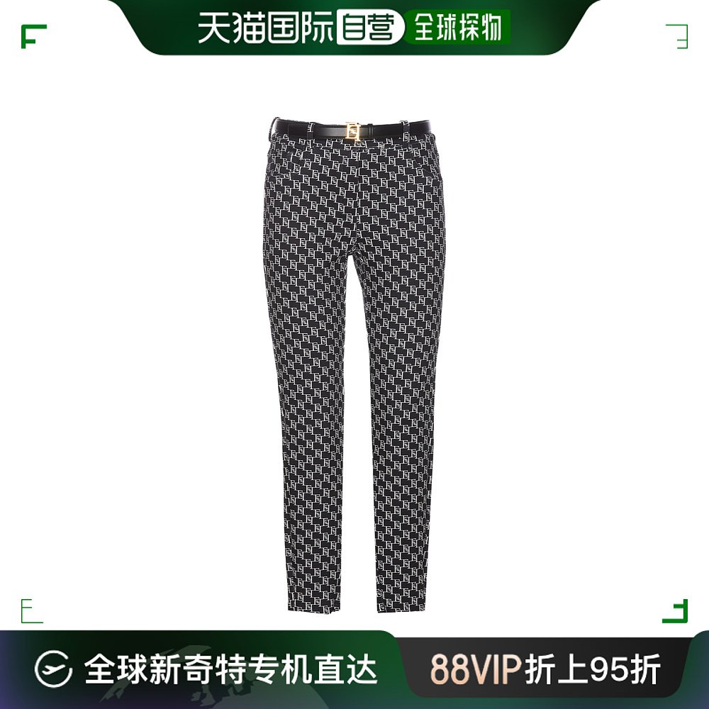 香港直邮Elisabetta Franchi 女士 腰带袢带休闲裤 PA02041E2 女装/女士精品 休闲裤 原图主图