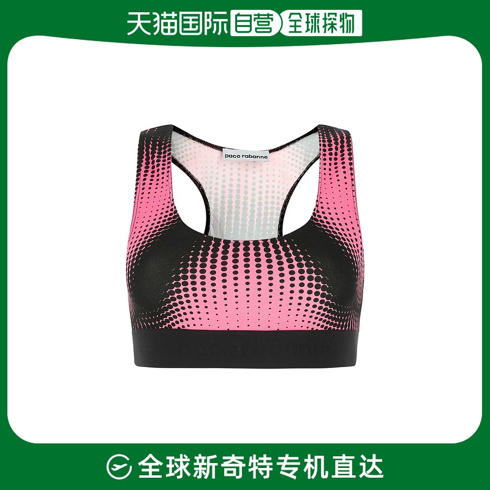 香港直邮Paco Rabanne 女士Bodyline 印花弹力粘胶纤维上衣 女装/女士精品 毛针织衫 原图主图