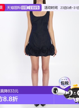 1h可退 香港直邮Self-Portrait 女士 3D MNI 牛仔花朵连衣裙 RS26