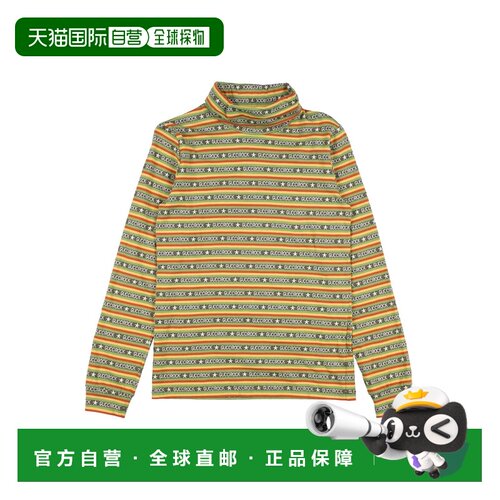 香港直邮Gucci 古驰 男童 T恤童装 green绿色 舒适时尚