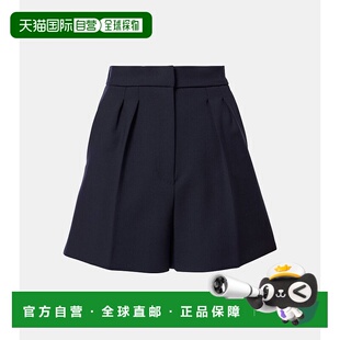 麦斯玛拉 休闲裤 女士 高腰混纺帆布羊毛短裤 ZIC 香港直邮MaxMara