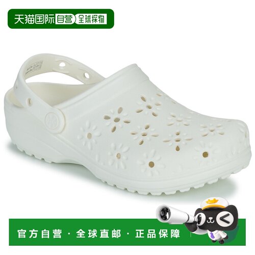 欧洲直邮Crocs 卡骆驰 女鞋 春夏 拖鞋 Classic Floral Cut Out C