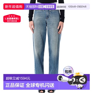 欧洲直邮mm6 maison margiela 女士 牛仔裤直筒裤高腰宽松复古