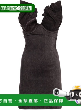 1h可退 香港直邮Y PROJECT 女士 Y/PROJECT 黑色连衣裙 107DR002B
