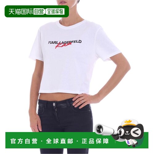 香港直邮KARL LAGERFELD 女士T恤 86KW1785100 AW【付后1h可退】