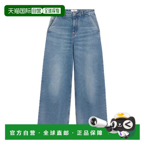 香港直邮Ami Paris 裤腰袢牛仔长裤牛仔裤直筒裤FTR819.DE0046