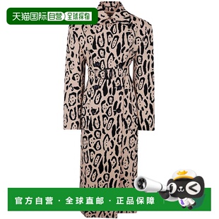 香港直邮Sportmax 全身圖案風衣 斯宝麦斯 Grembo 女士 1h可退