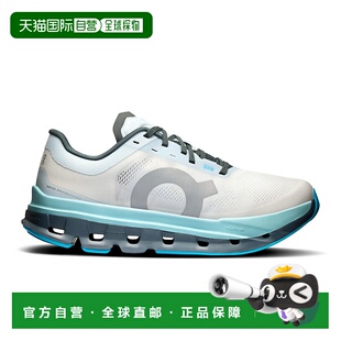 自营欧洲直邮On/昂跑 Cloudflow系列女士北极白/蓝灰色再生聚酯纤