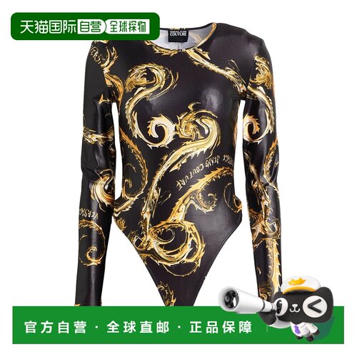 1h可退香港直邮versace 范思哲 女士 连体衣 black黑色 舒适时尚