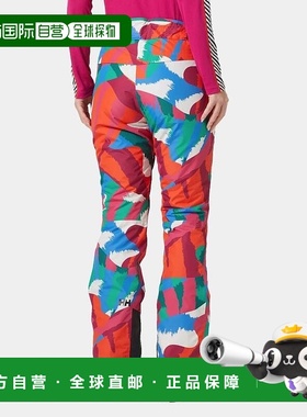 自营欧洲直邮Helly Hansen 女士红色拼色聚酰胺传奇保暖滑雪裤