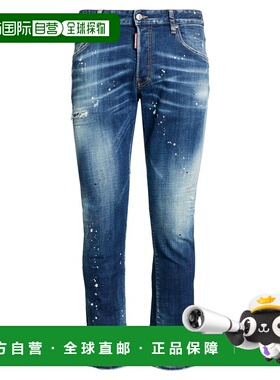 香港直邮Dsquared2 二次方 男士 牛仔长裤 blue蓝色 舒适时尚