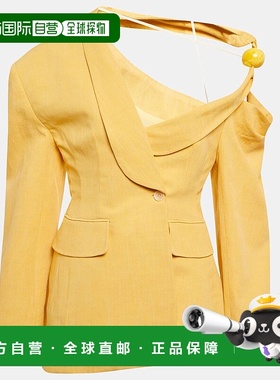 香港直邮Jacquemus 女士 La Veste Baska 亚麻混纺西装外套 00126