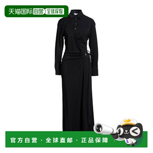 长款 女士 连衣裙 black黑色 1h可退 舒适时尚 香港直邮Rabanne