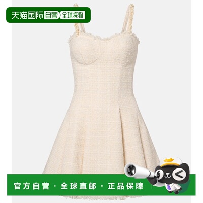 香港直邮Balmain 巴尔曼 女士 花呢迷你连衣裙 white白色 舒适时