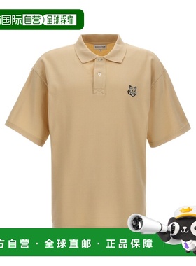 1h可退 香港直邮MAISON KITSUNE 男士 米色 Bold Fox Head Polo