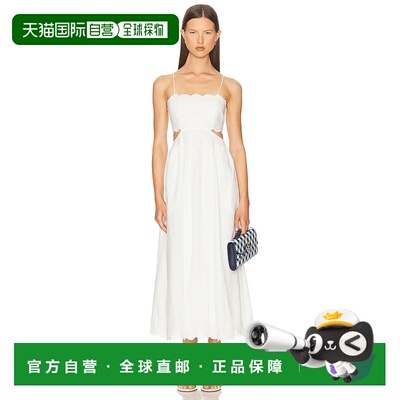 香港直邮ZIMMERMANN 女士 Rhiannon 扇贝形中长连衣裙 1760DSS251
