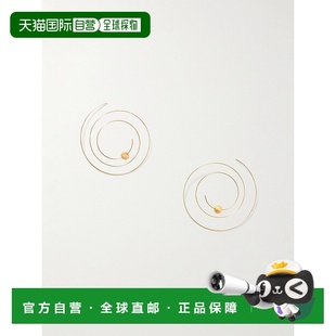 螺旋镀金耳环 1h可退 细款 女士 AA2B128LA043精致 香港直邮Alaia