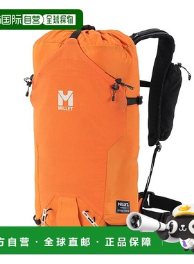 自营欧洲直邮Millet24新款 橙色聚酯纤维可调节胸带侧滑雪架双肩