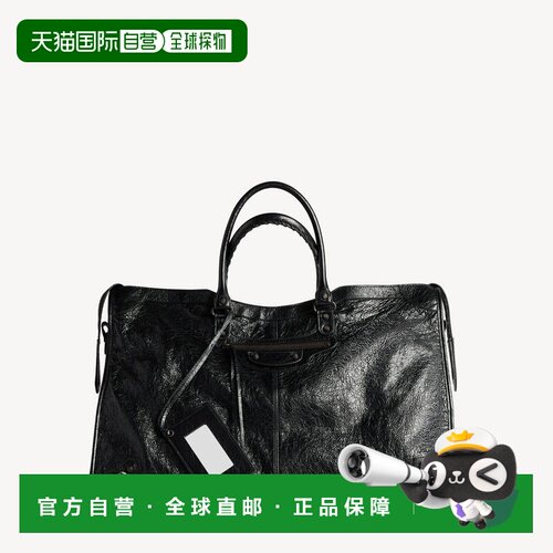 自营欧洲直邮Balenciaga巴黎世家 Le City男士Arena皮革黄铜饰旅