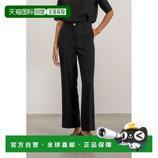 自营欧洲直邮Mardi Isabelle女士黑色羊毛西装裤直筒裤阔腿裤女装