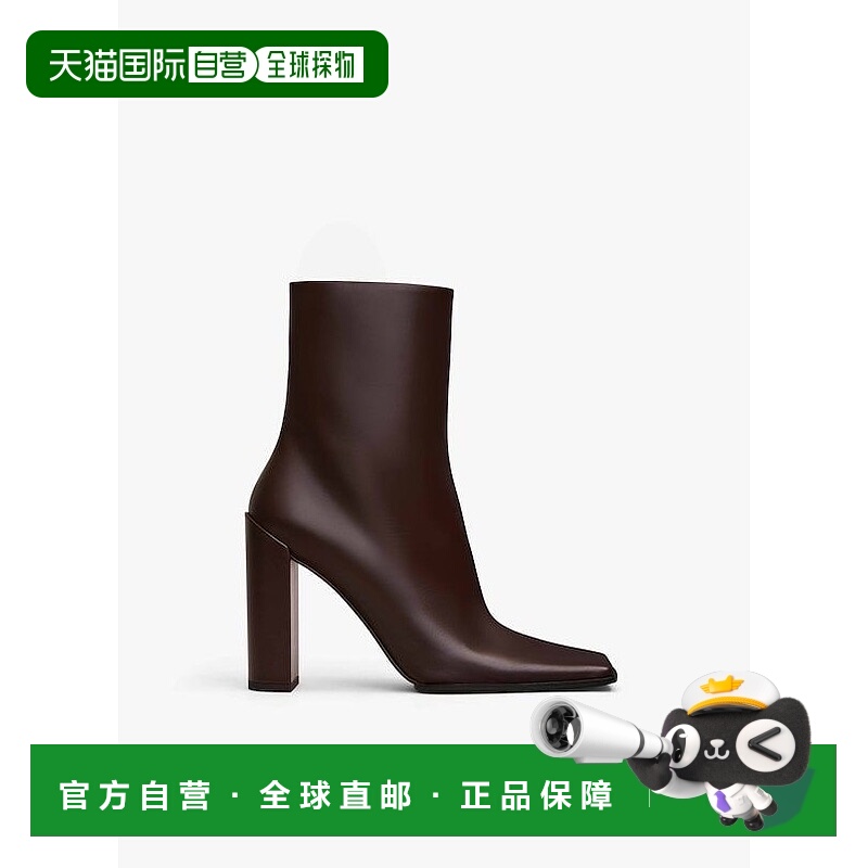 香港直邮Alaia 女士 方形短靴 AA3O2009I052 brown棕色 舒适时尚