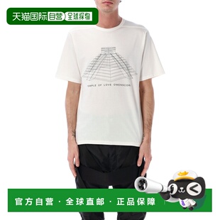 欧文斯 瑞克 男士 Temple RR0 香港直邮rick 曲头钉图案T恤 owens