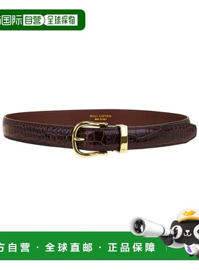 1h可退 香港直邮NILI LOTAN 女士 Louise 皮带 11755L39 brown棕