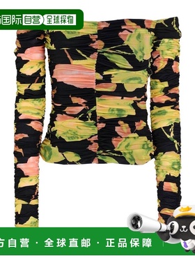 1h可退 香港直邮Blumarine 蓝色情人 女士 上衣 green绿色 舒适时